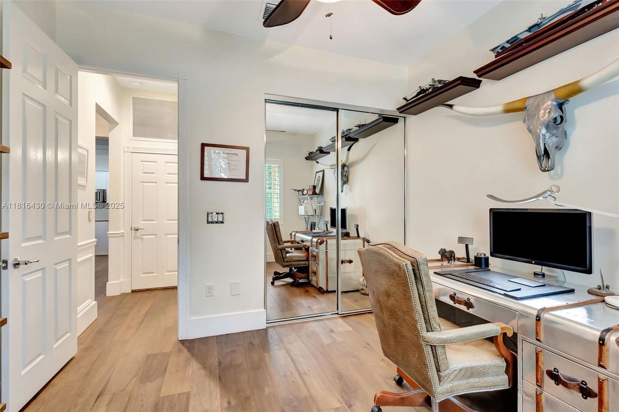 Home Office, Interior, Wood Texture Flooring