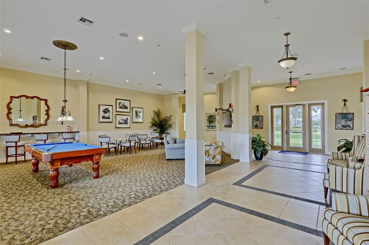 Billiard Table, Dining room, Game Room, Interior, Pendant Lights, Recessed Lighting