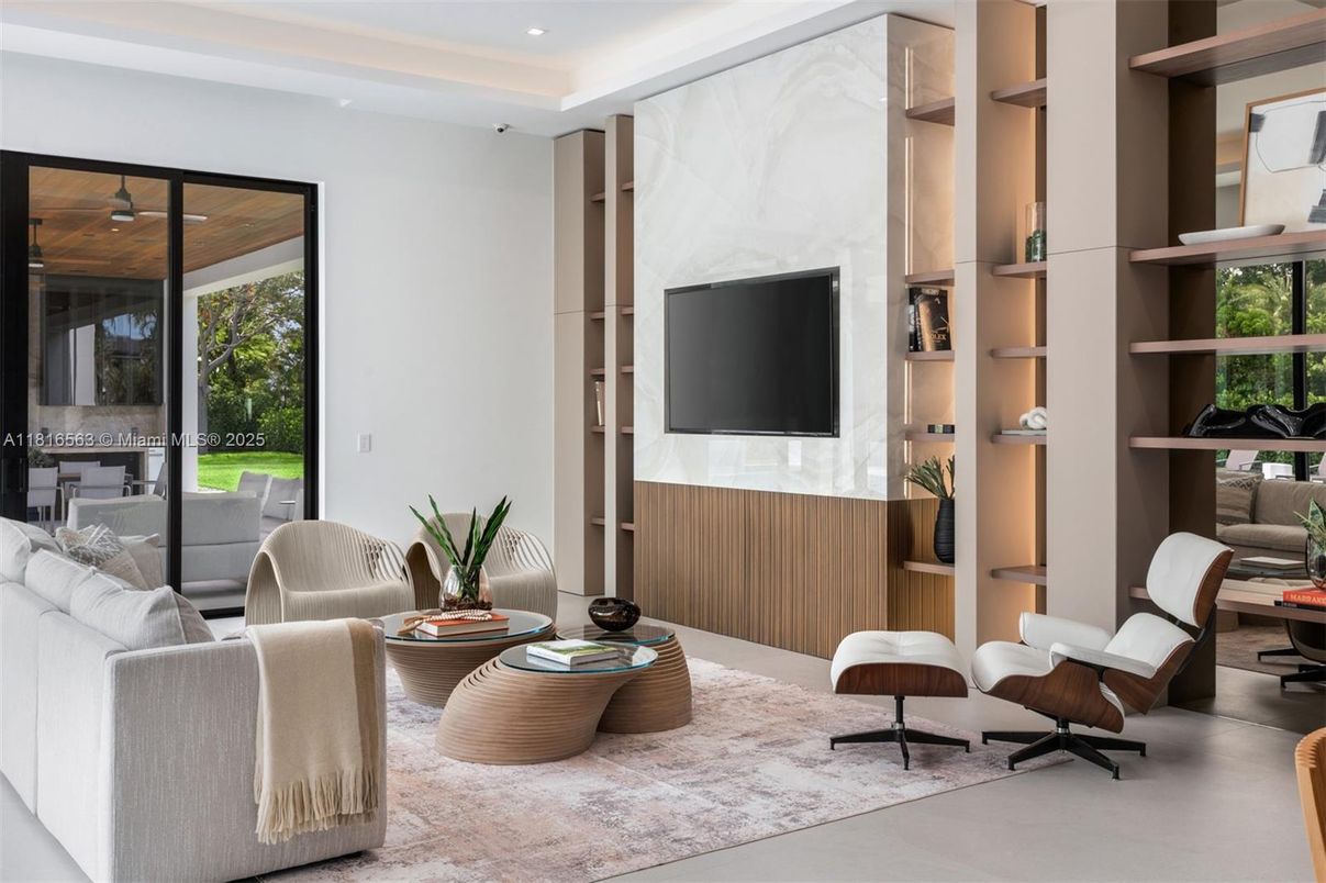 Interior, Living room, Recessed Lighting