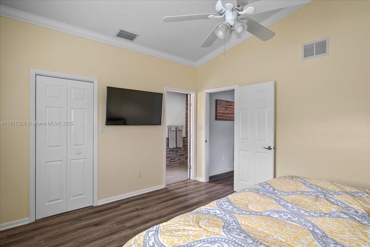 Bedroom, Interior, Wood Texture Flooring