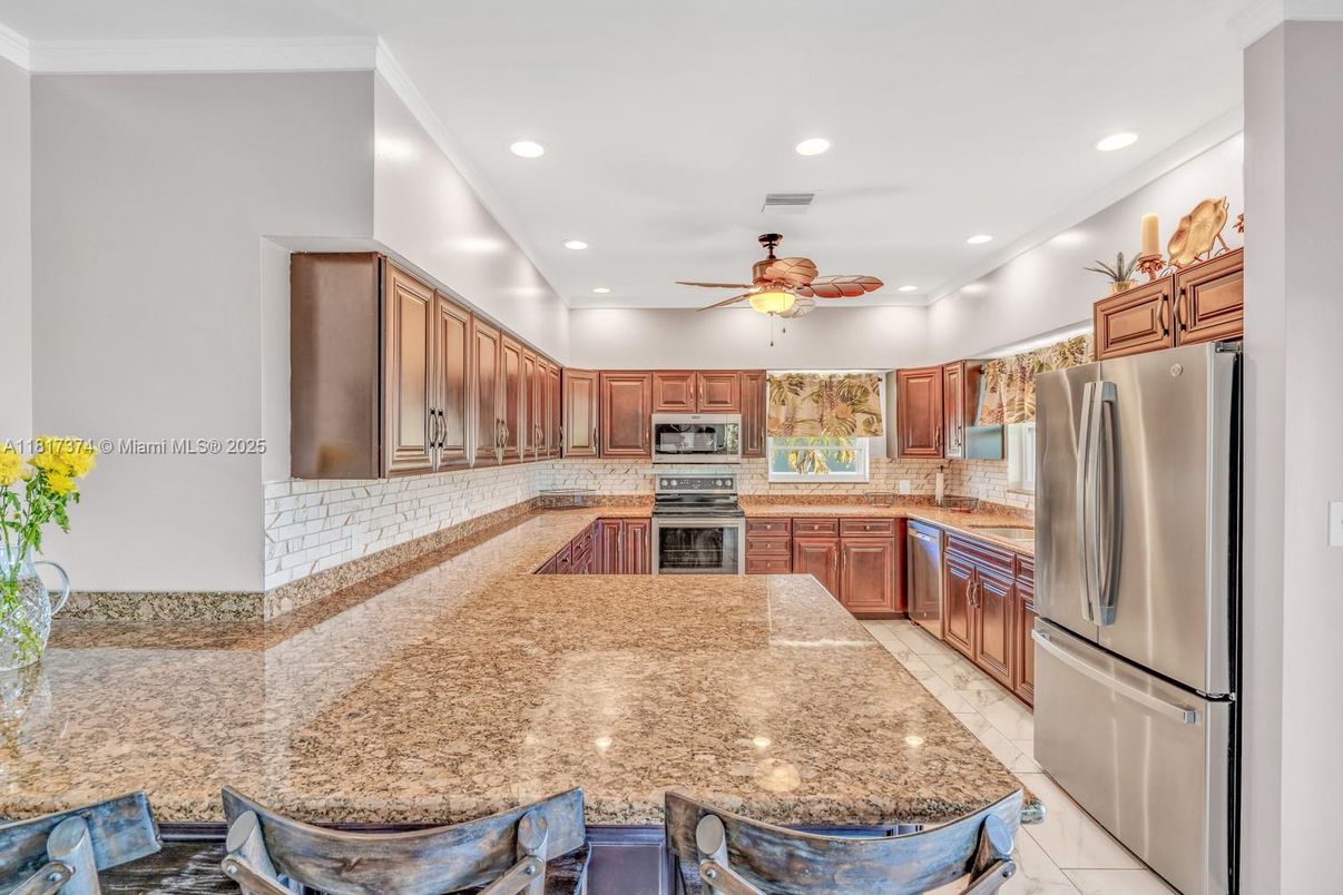 Interior, Kitchen, Recessed Lighting, Stainless Steel Appliances