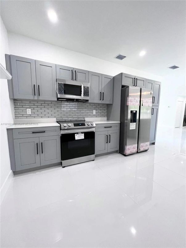 Interior, Kitchen, Recessed Lighting, Stainless Steel Appliances