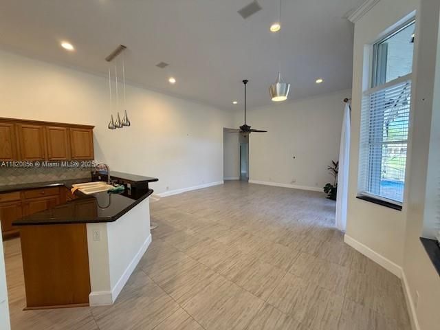 Interior, Kitchen, Pendant Lights, Recessed Lighting