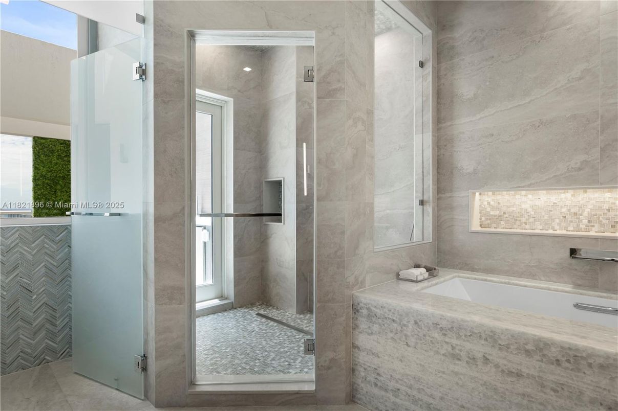 Bathroom, Interior, Marble Walls