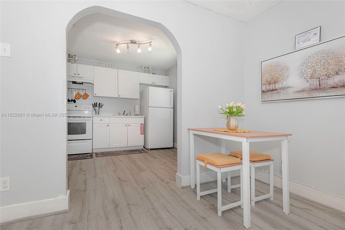 Interior, Kitchen, Wood Texture Flooring