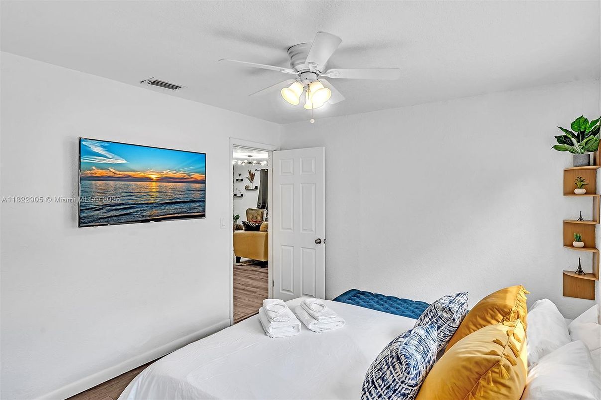 Bedroom, Interior, Wood Texture Flooring