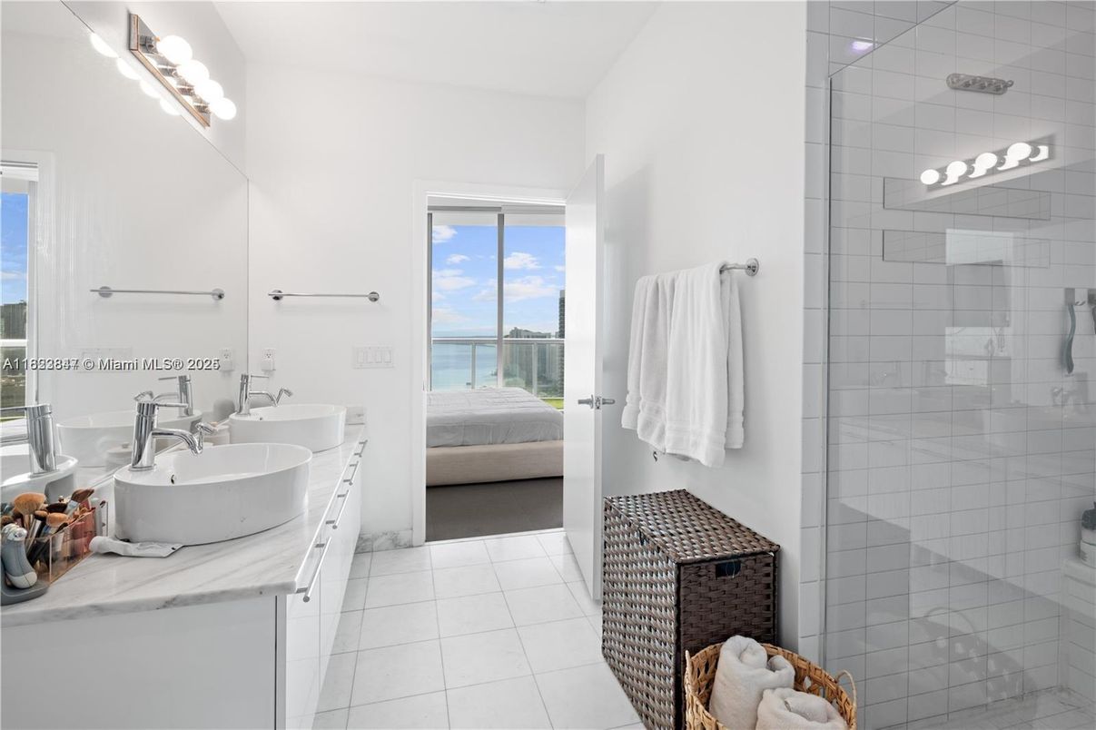 Bathroom, Dual Sink Vanities, Glass Shower, Interior, Water