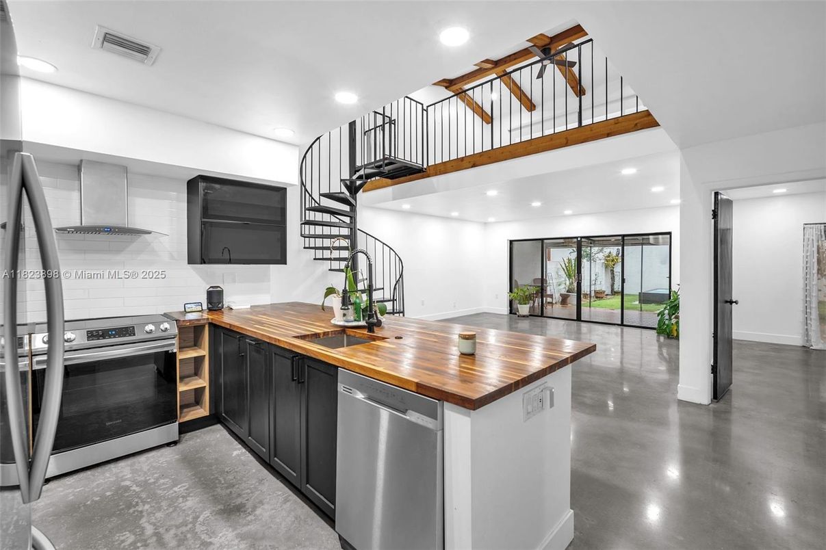 Interior, Kitchen, Recessed Lighting, Stainless Steel Appliances