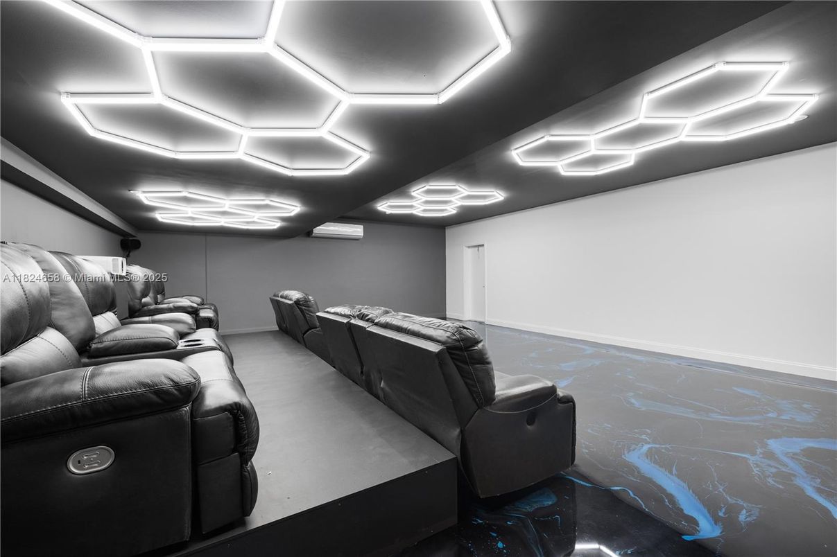Home Theatre Room, Interior, Recessed Lighting, Theatre Room