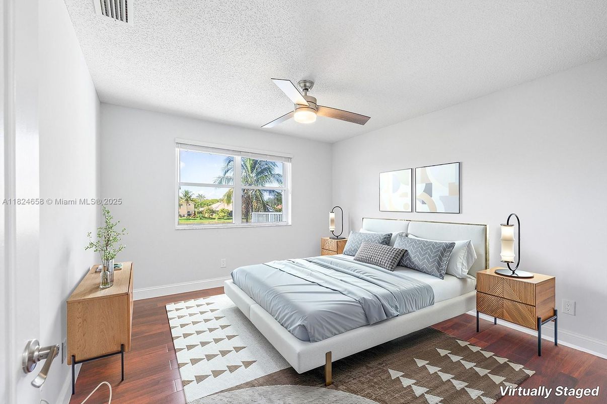 Bedroom, Interior, Wood Texture Flooring