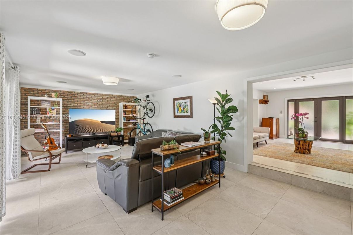 Interior, Living room, Stone Walls