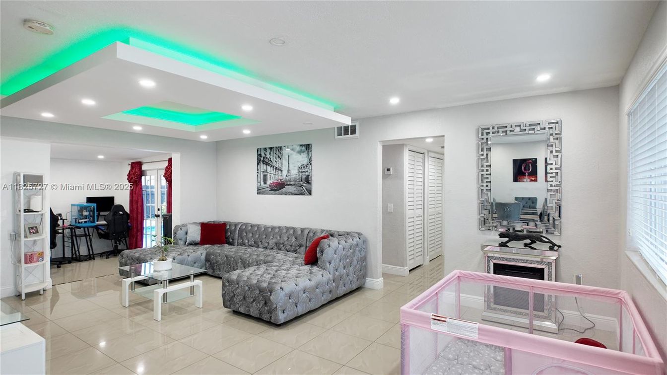 Interior, Living room, Recessed Lighting