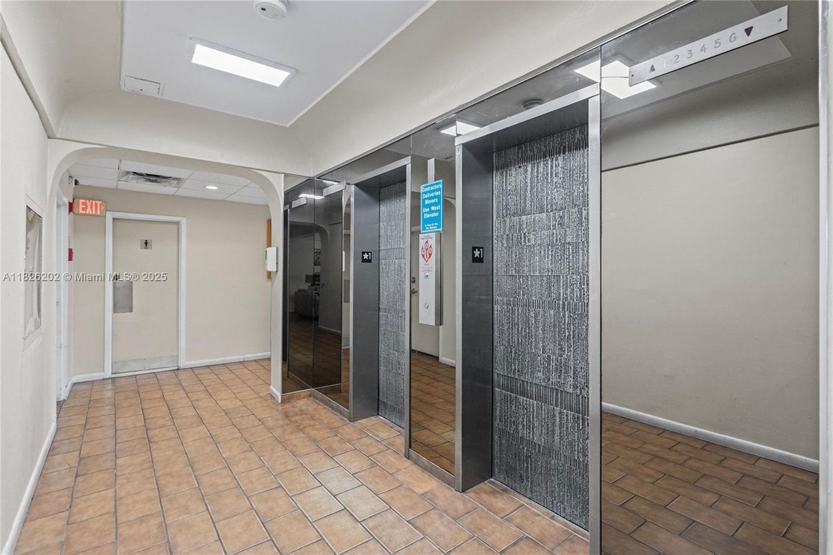 Elevator, Interior, Recessed Lighting