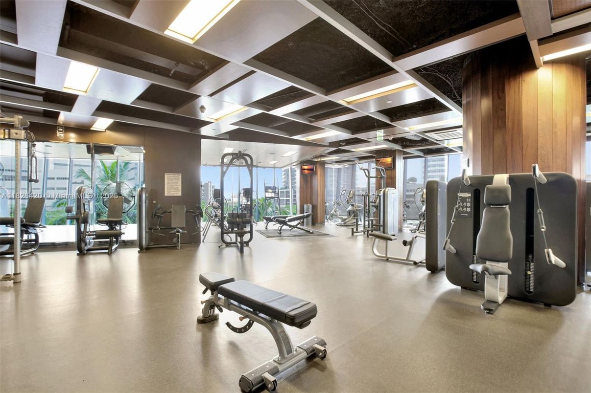 Fitness Equipment, Gym, Interior