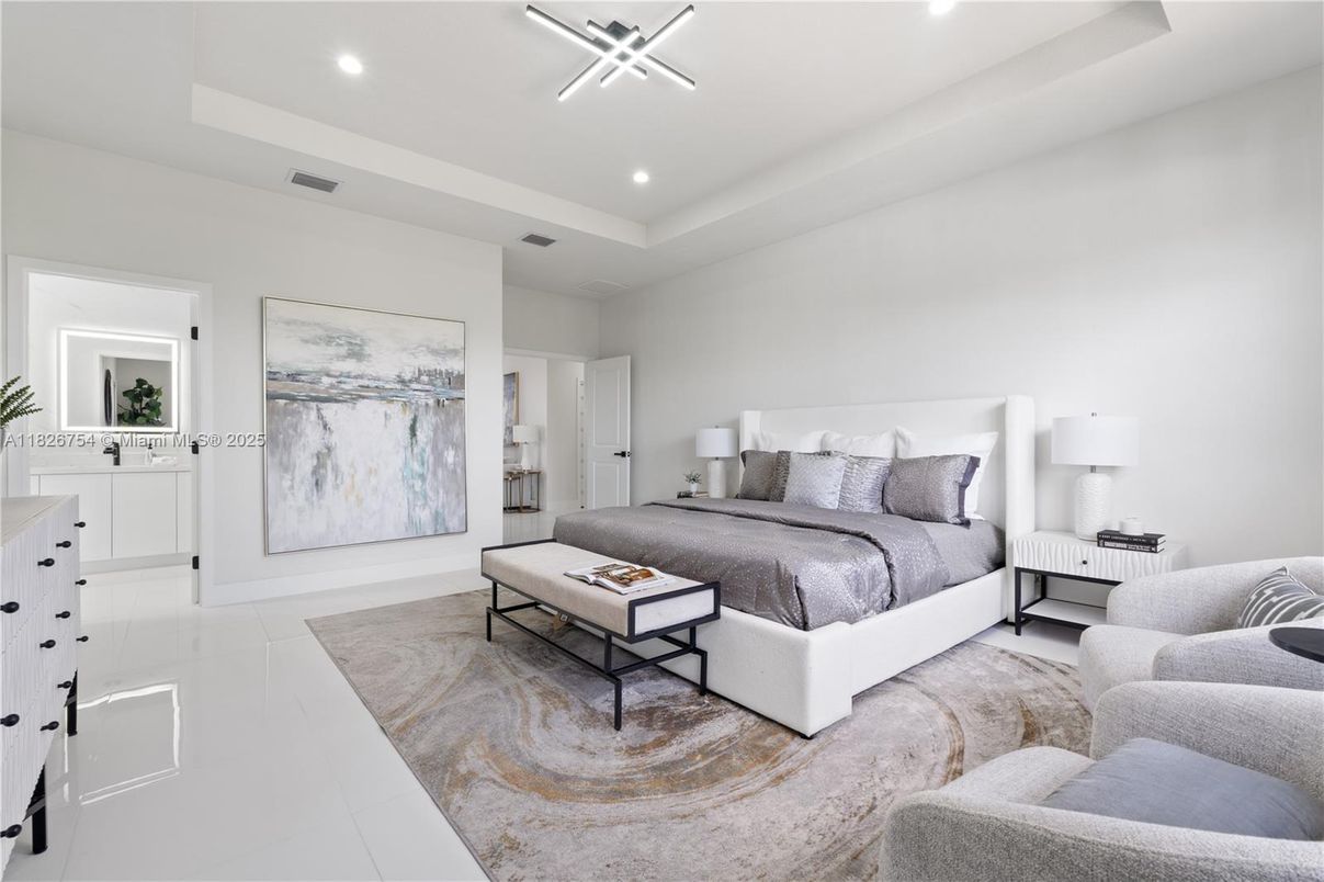 Bedroom, Interior, Recessed Lighting