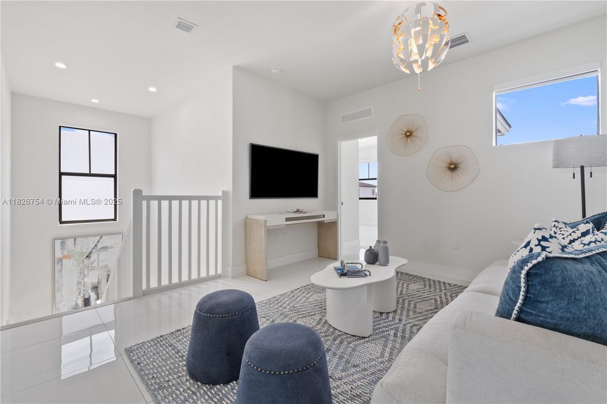 Interior, Living room, Recessed Lighting