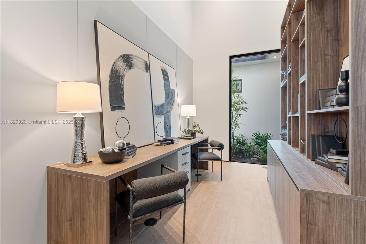 Home Office, Interior, Wood Texture Flooring