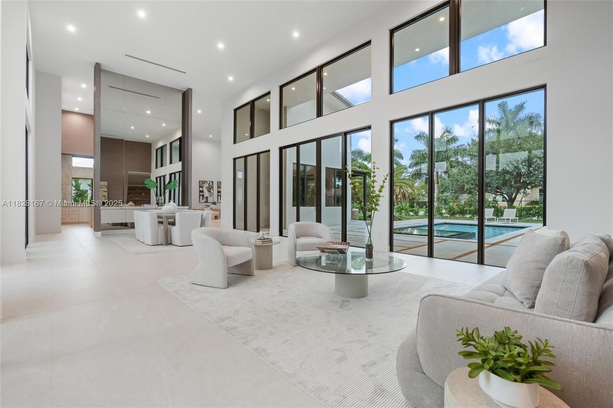 Interior, Living room, Recessed Lighting