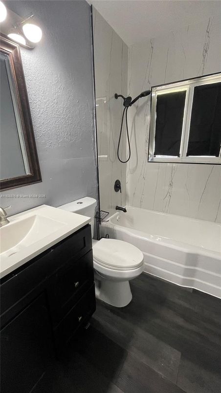Bathroom, Interior, Marble Walls, Wood Texture Flooring