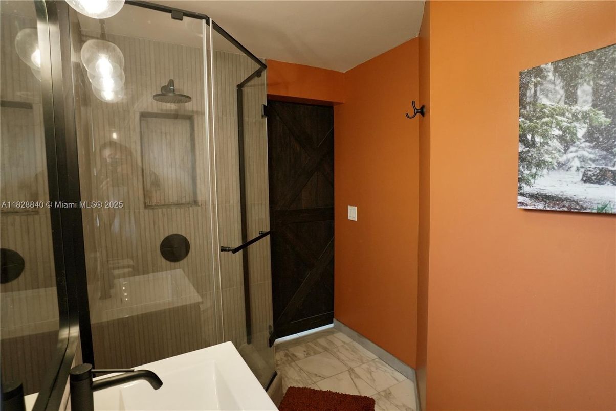 Bathroom, Glass Shower, Interior, Marble