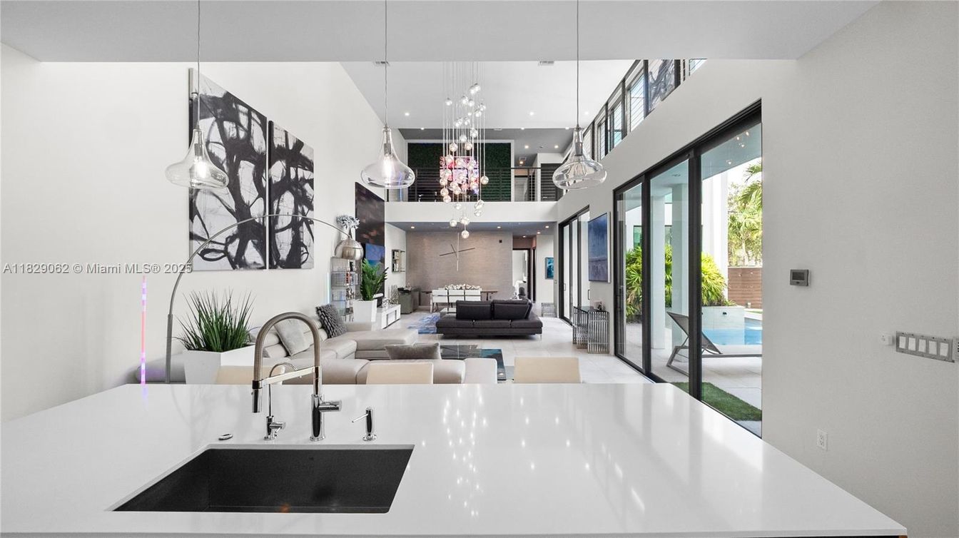 Interior, Kitchen, Living room, Pendant Lights, Recessed Lighting