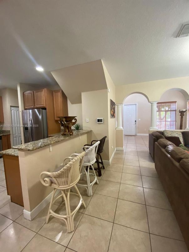 Dining room, Interior, Kitchen, Living room, Recessed Lighting, Stainless Steel Appliances