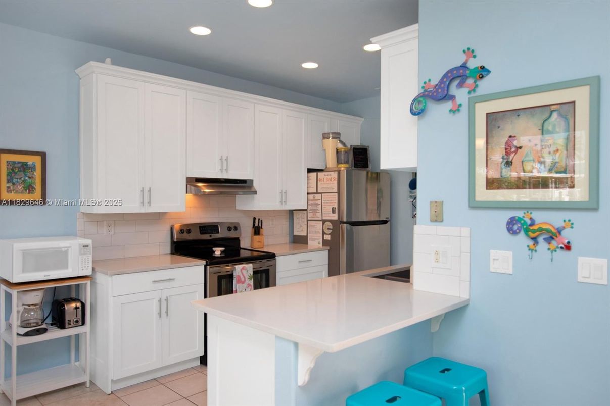 Interior, Kitchen, Recessed Lighting, Stainless Steel Appliances