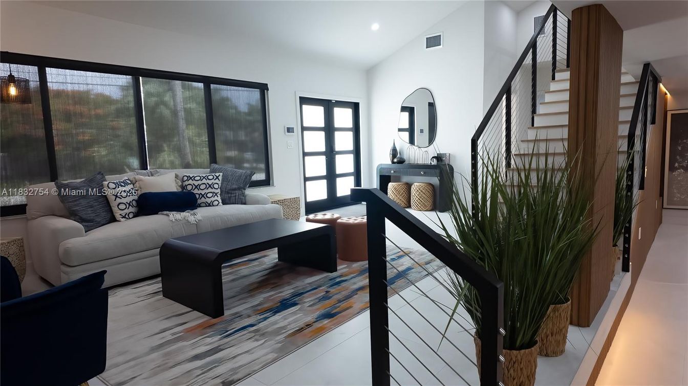 Interior, Living room, Recessed Lighting