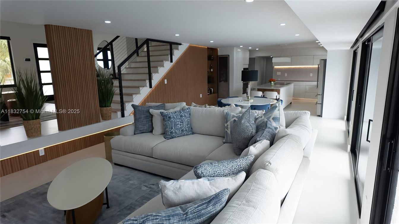 Dining room, Interior, Living room, Recessed Lighting