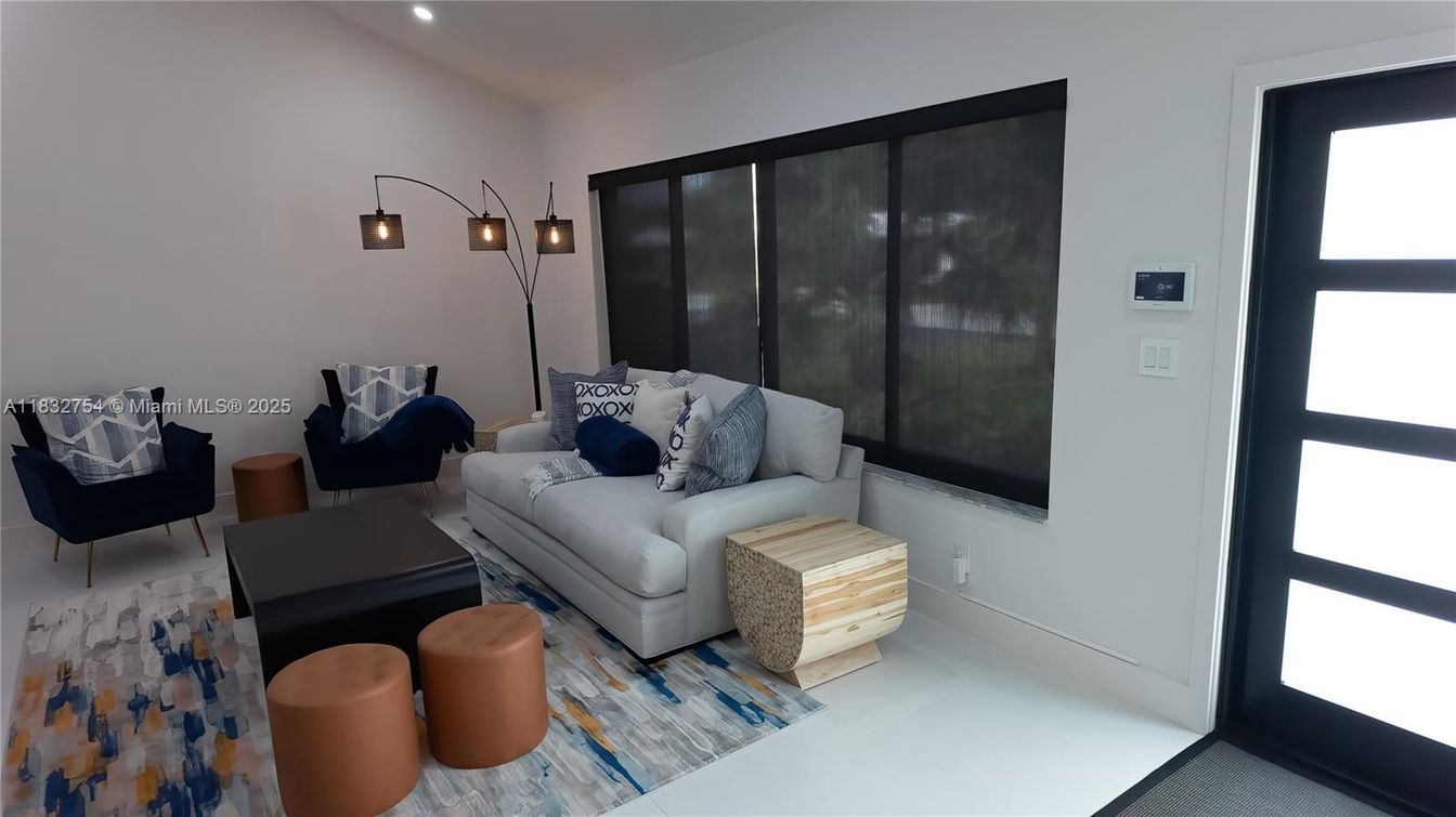 Interior, Living room, Recessed Lighting