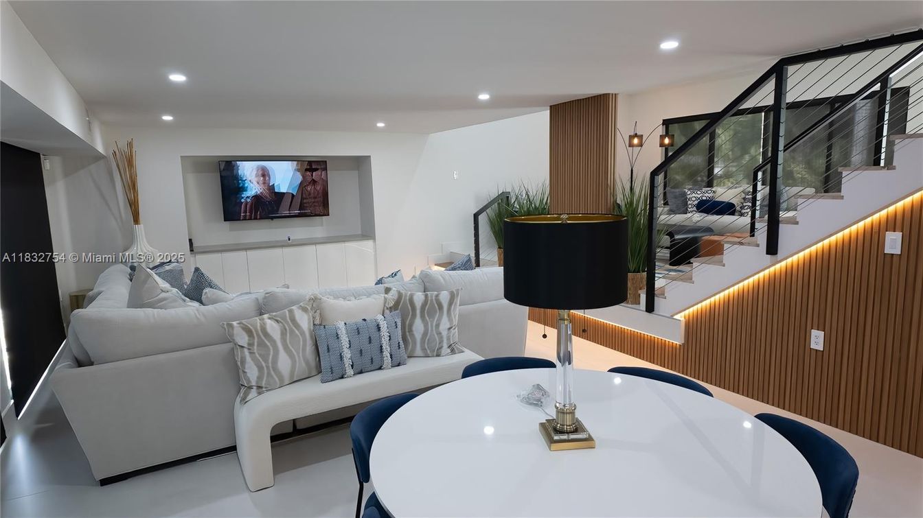 Interior, Living room, Recessed Lighting