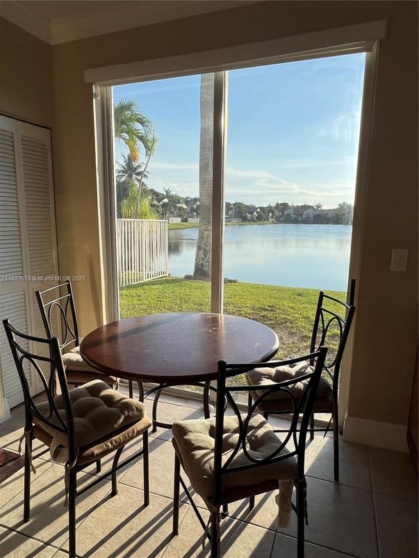 Dining room, Interior, Water