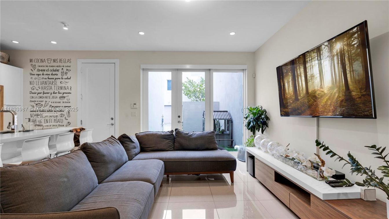 Interior, Living room, Recessed Lighting