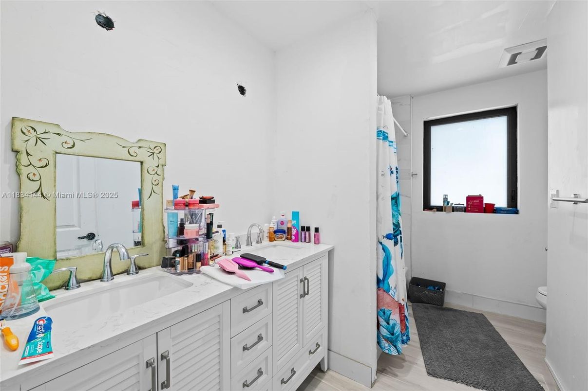 Bathroom, Interior, Wood Texture Flooring