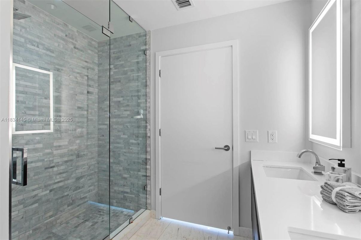 Bathroom, Glass Shower, Interior