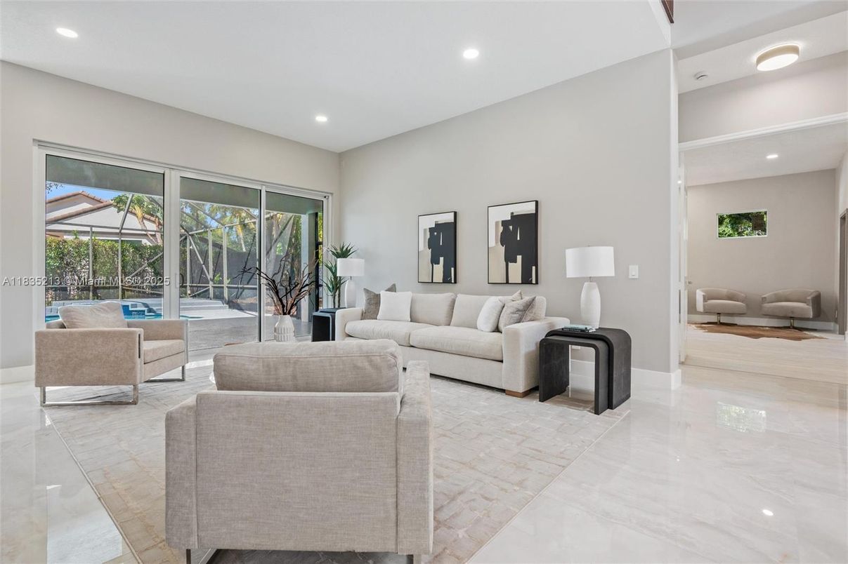 Interior, Living room, Recessed Lighting