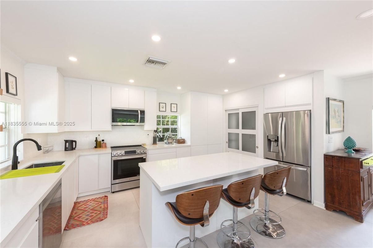 Interior, Kitchen, Recessed Lighting, Stainless Steel Appliances