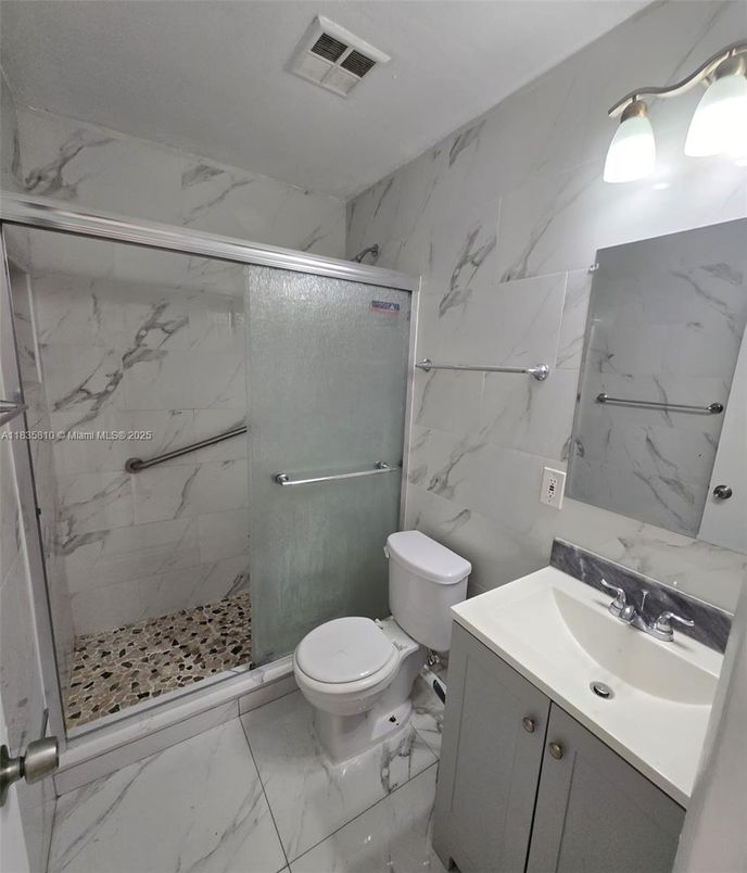 Bathroom, Glass Shower, Interior, Marble, Marble Walls