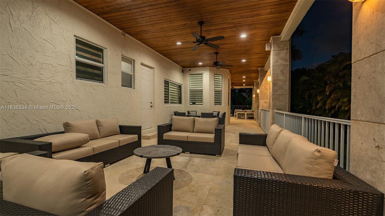 Exterior, Recessed Lighting, Wooden Ceilings