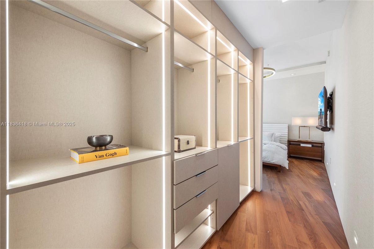 Interior, Walk-in Closets, Wood Texture Flooring