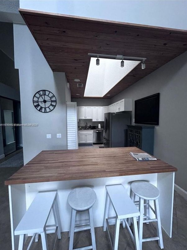 Interior, Kitchen, Stainless Steel Appliances, Wooden Ceilings