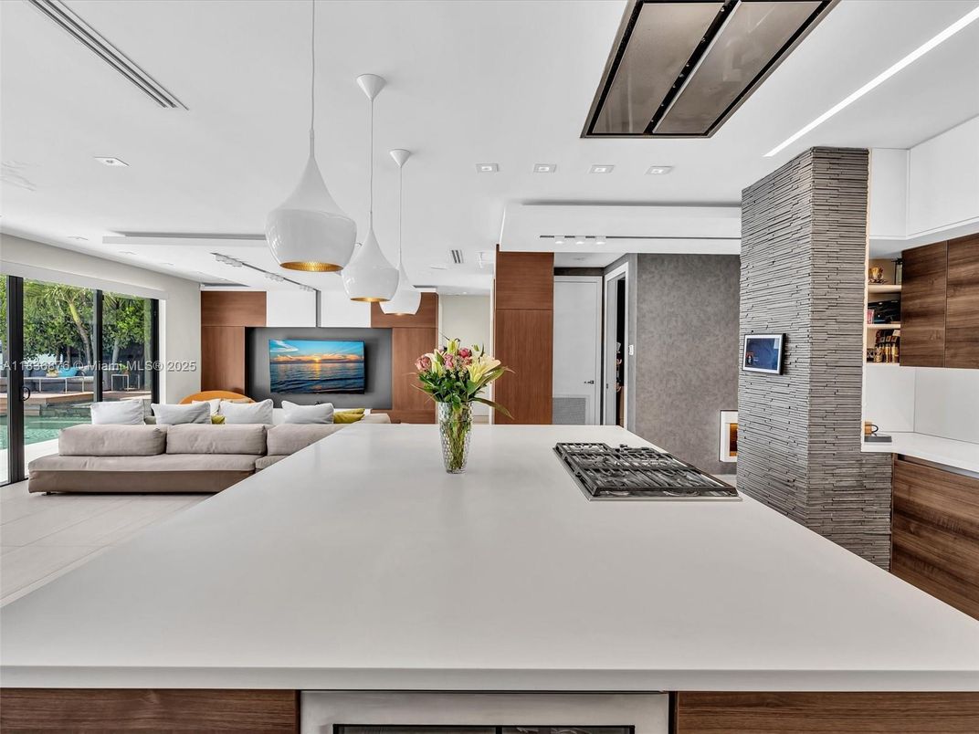 Interior, Kitchen, Living room, Pendant Lights, Recessed Lighting, Stainless Steel Appliances
