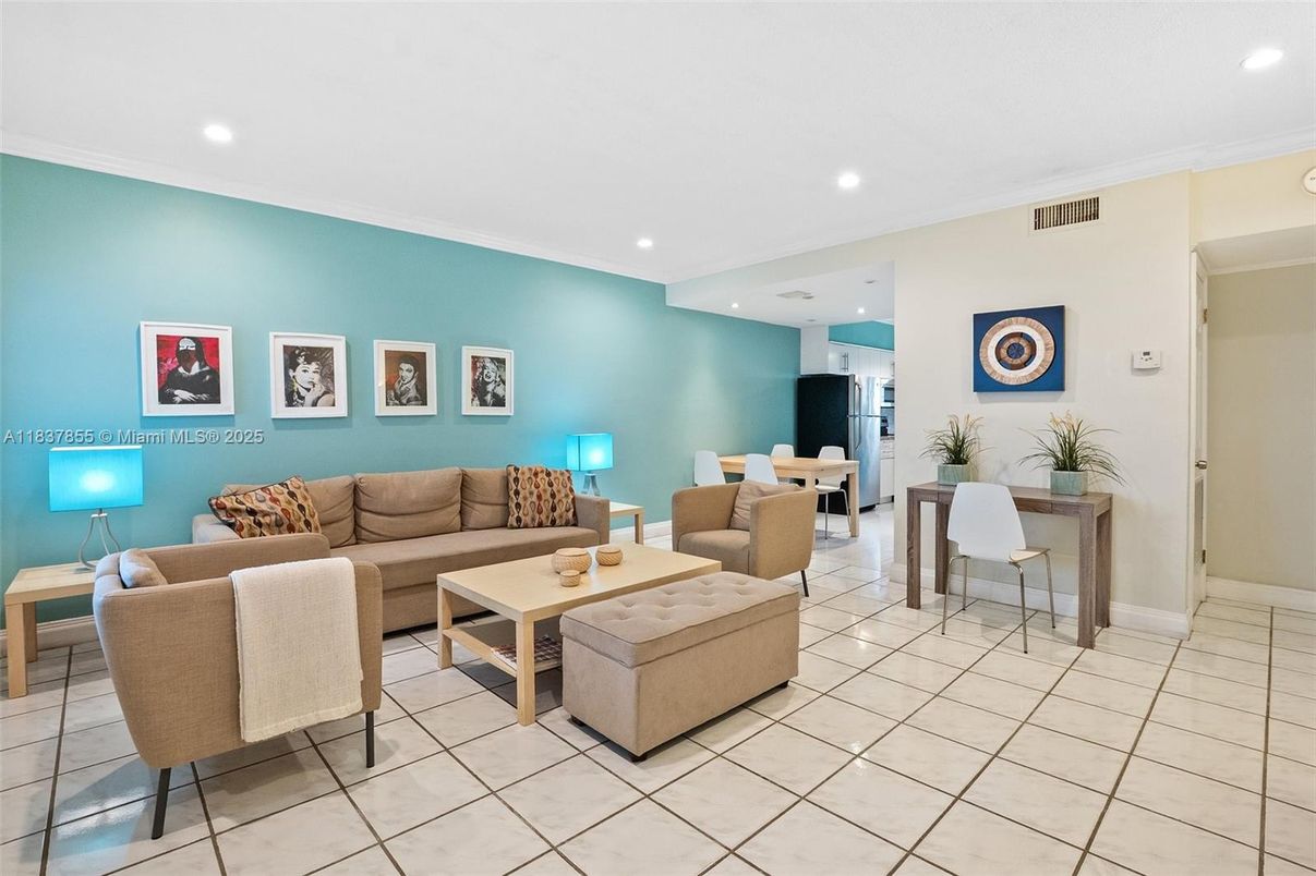 Interior, Living room, Recessed Lighting