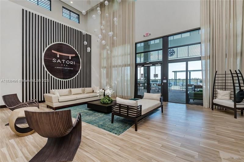Interior, Living room, Pendant Lights, Wood Texture Flooring