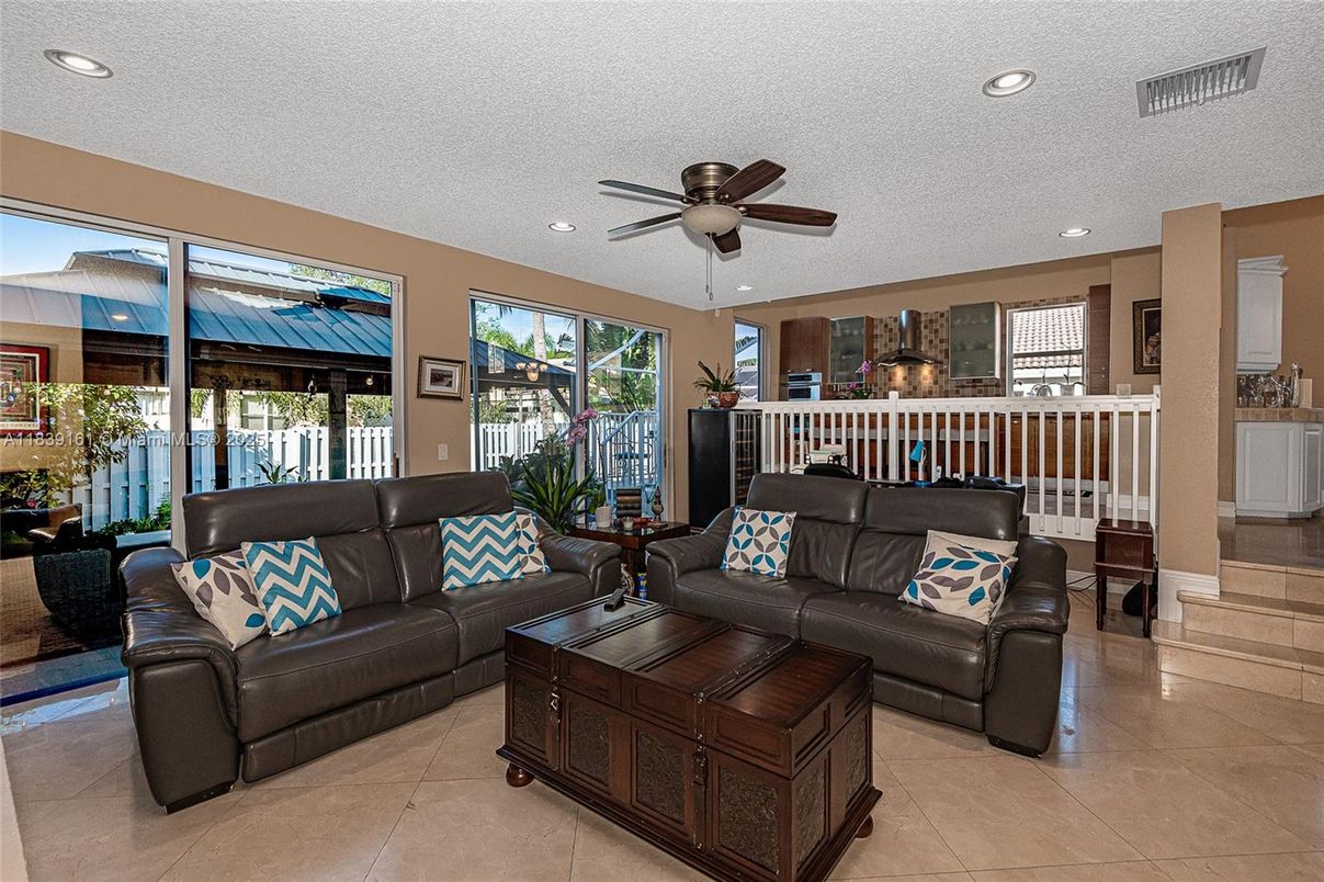 Interior, Living room, Recessed Lighting
