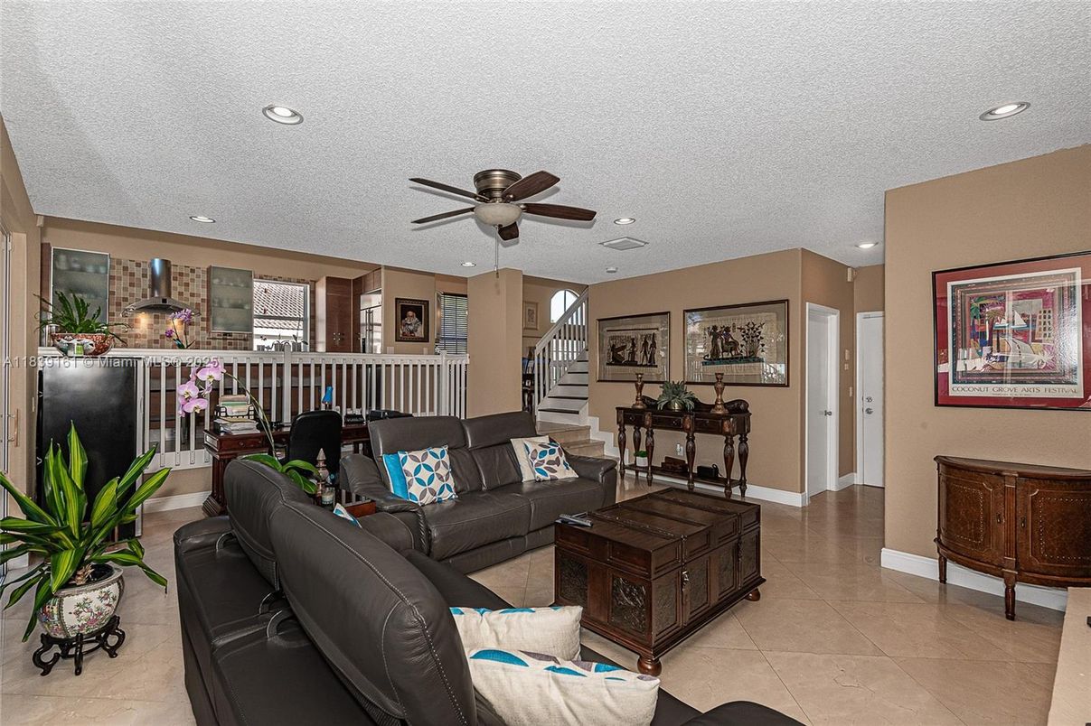Interior, Living room, Recessed Lighting