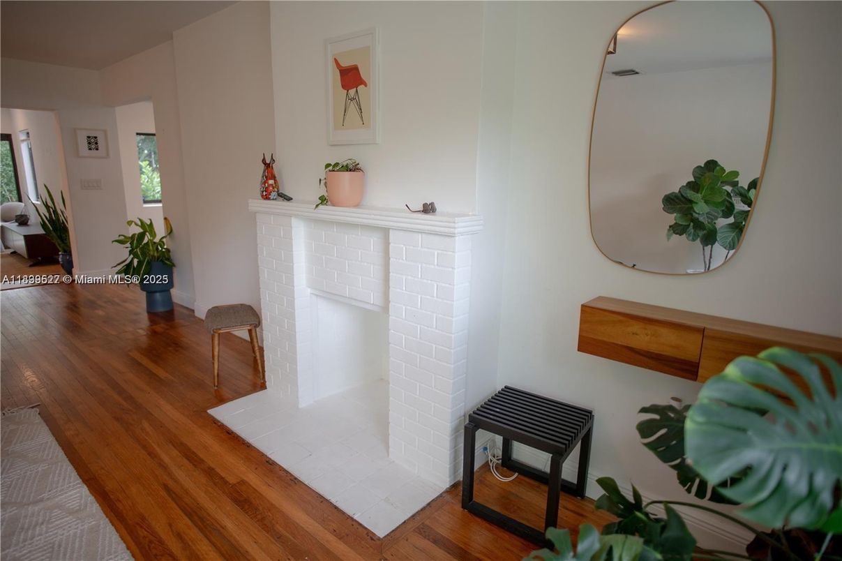 Fireplace, Interior, Wood Texture Flooring