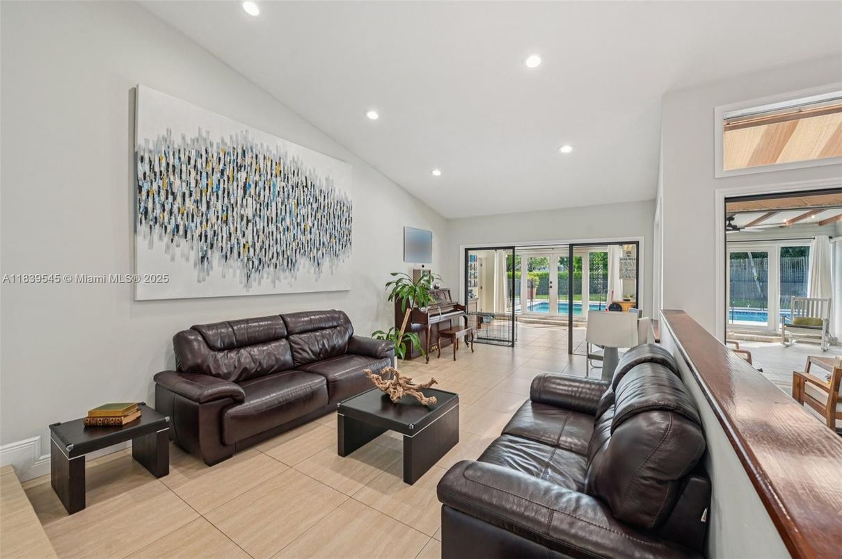 Interior, Living room, Recessed Lighting