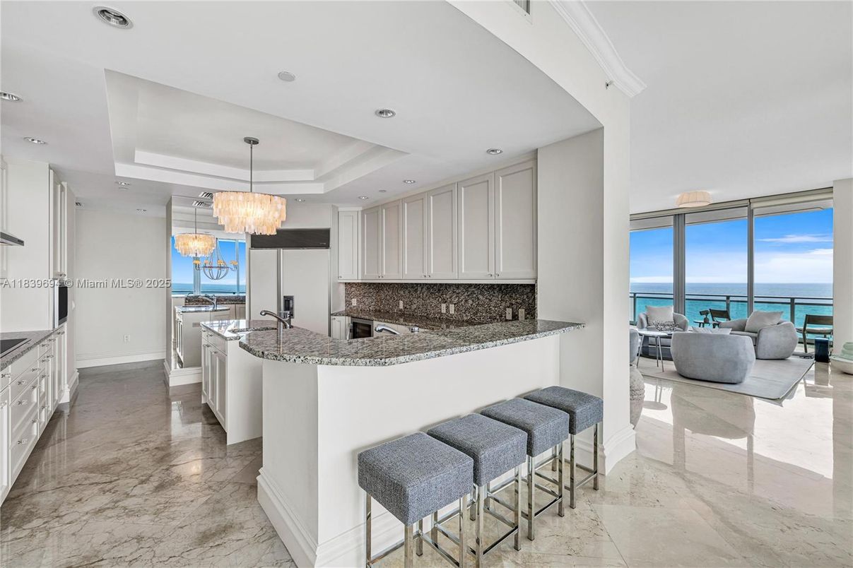 Chandelier, Interior, Kitchen, Living room, Marble, Recessed Lighting, Water