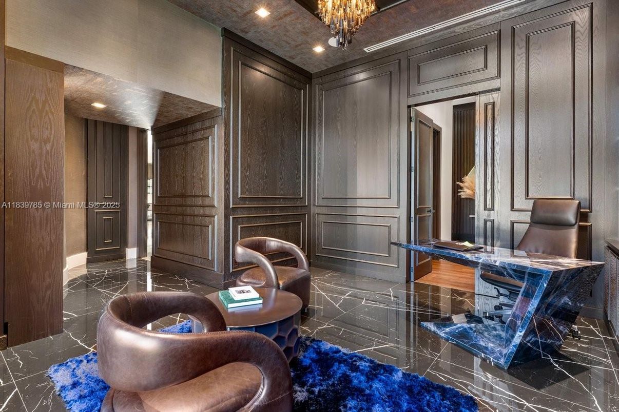 Chandelier, Interior, Marble, Recessed Lighting